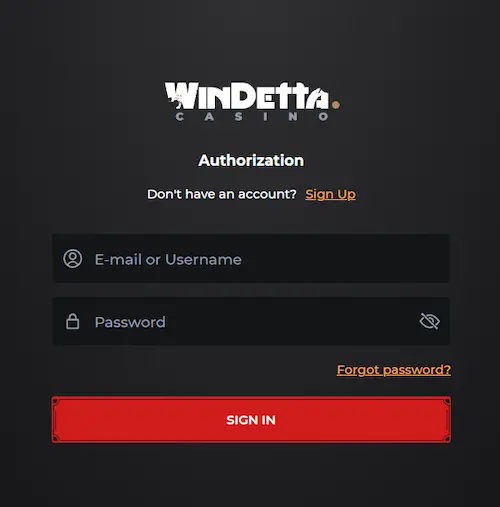 Windetta Casino Italia login