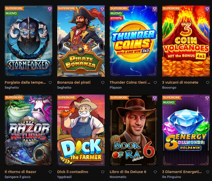 Windetta Casino Italia games